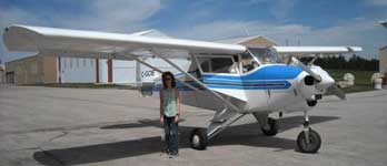 Piper Tripacer PA22 (Custer Airport with Willow)